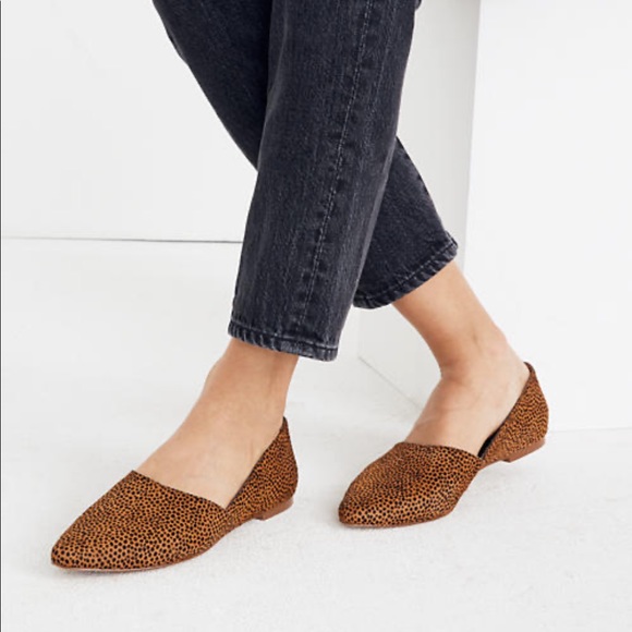 Madewell Lizbeth Flat in Dotted Calf Hair - Picture 2 of 6